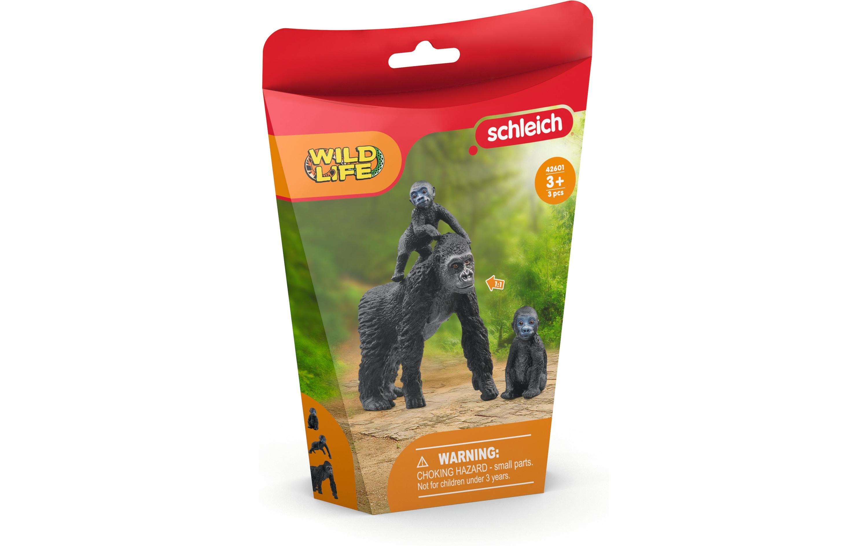Spielfigurenset Wild Life Flachland Gorilla FamilieSpielzeug-Tierfiguren