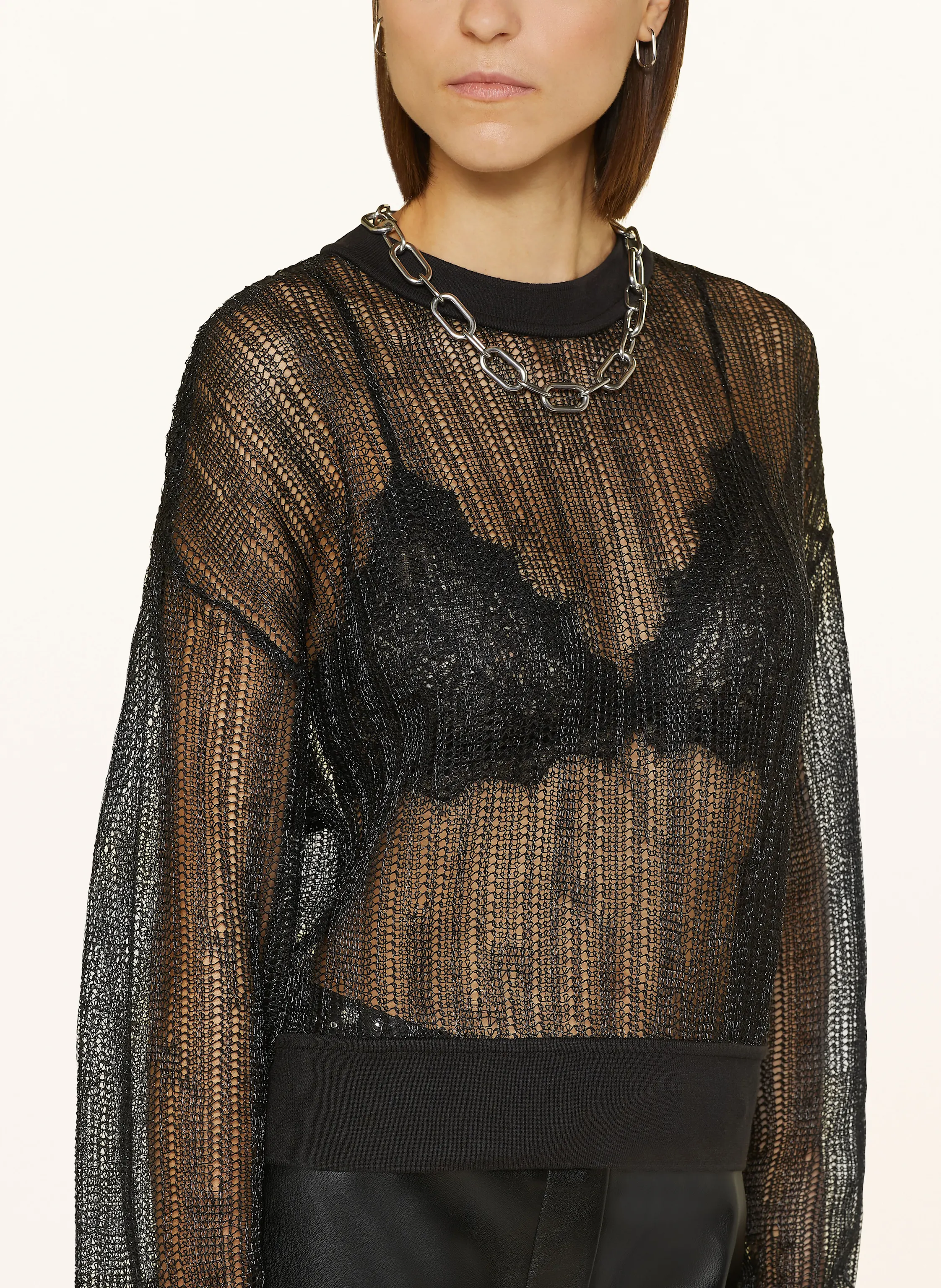 ALLSAINTS Pullover GIANA mit Glitzergarn