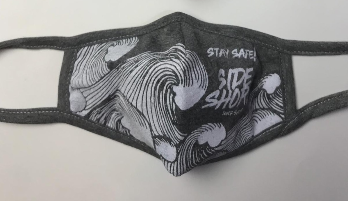 Side Shore Masque Barrière Tissu - Wave Black