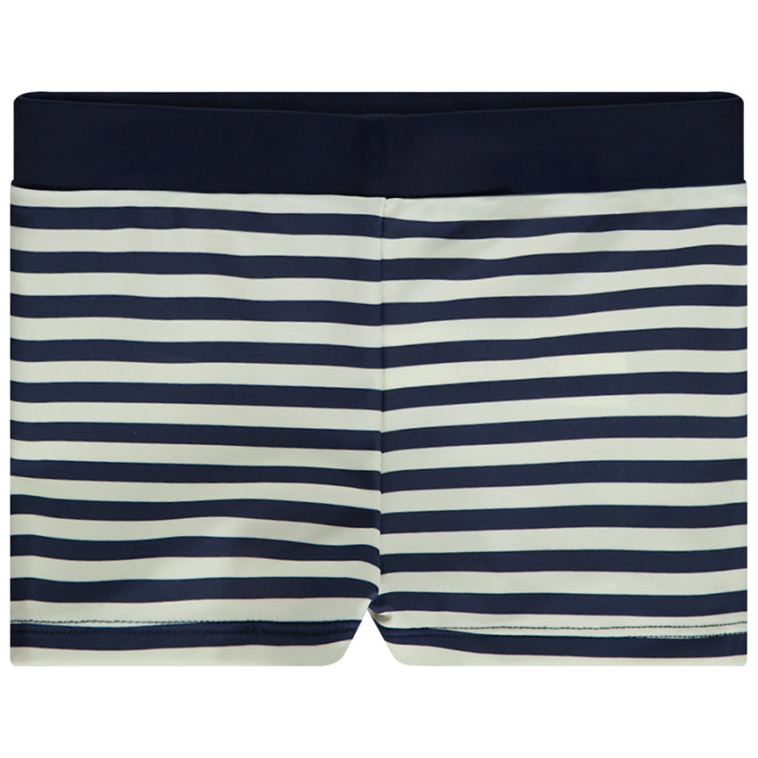 Boxer de bain rayé avec print voilier pour bébé garçon