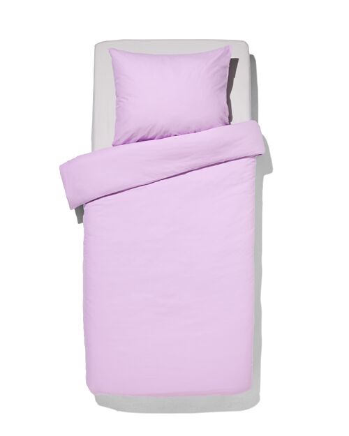 housse de couette coton doux 140x200/220 lilas