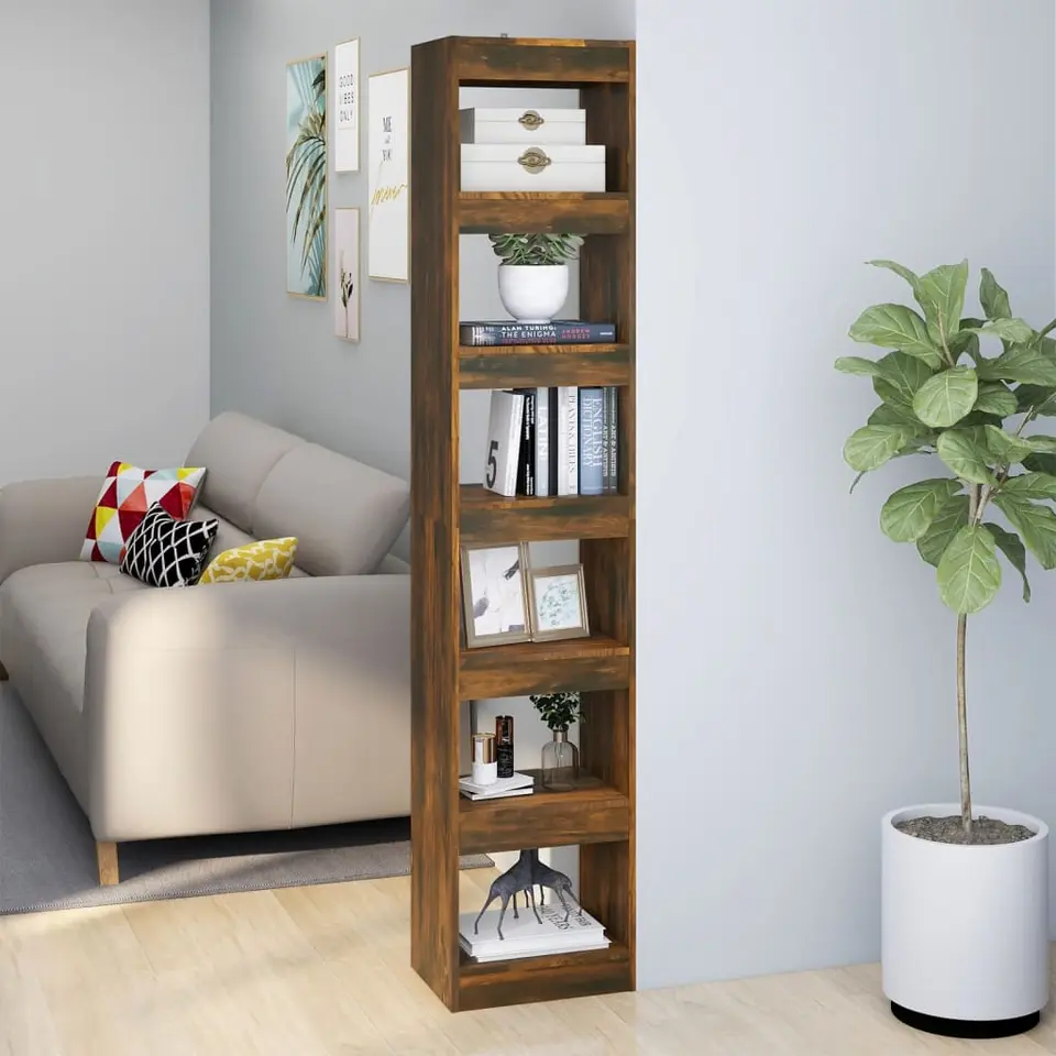 vidaXL - Boekenkast - Bruin - Bewerkt hout