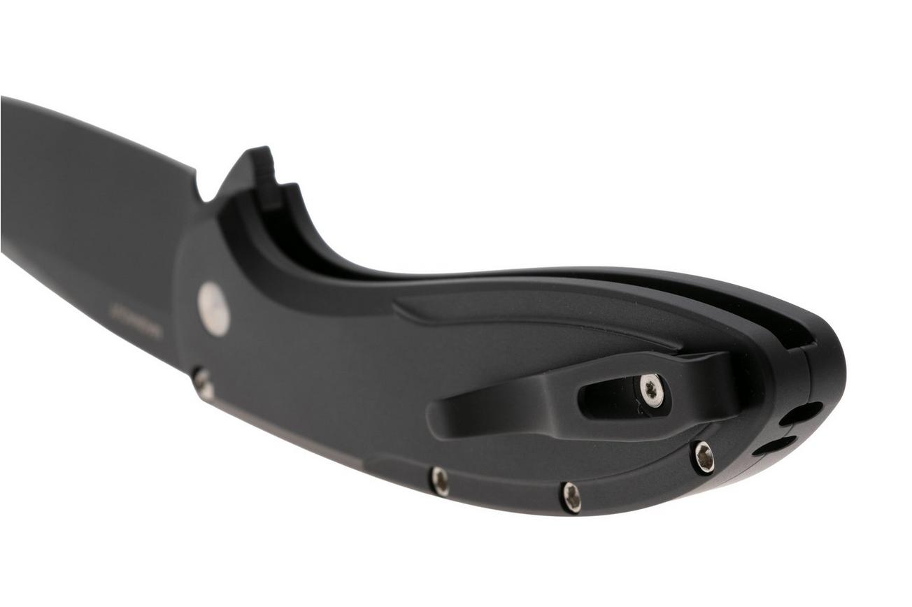 Pro-Tech Cambria 2 CF2103-LTD-TC-BLUE, DLC CPM MagnaCut, Black 6061 Aluminum Techno Carbo Blue Inlay, Black Lip Pearl Button zakmes