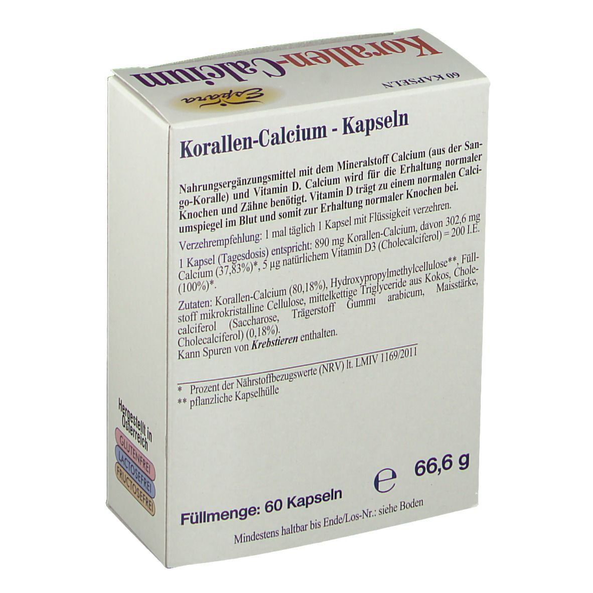 Korallen Calcium