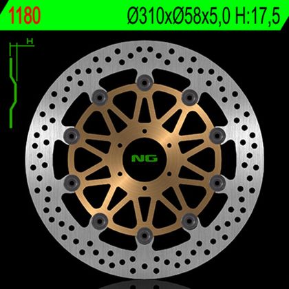 Disque de frein Rond NG flottant