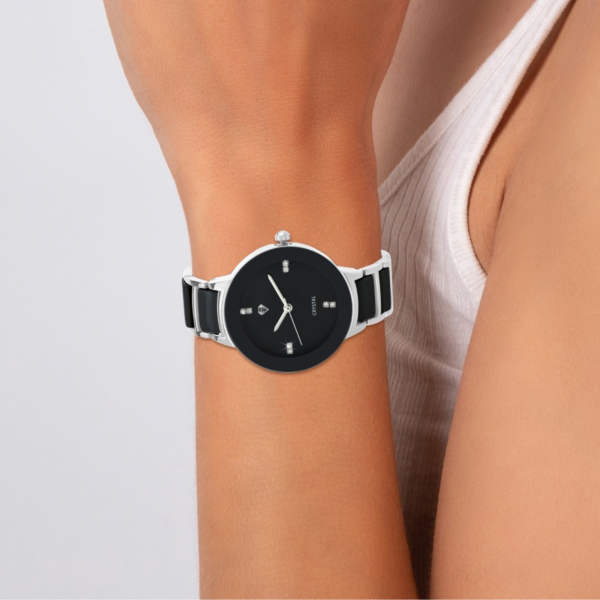 Montre Allegra élégante ornée de Cristaux scintillants SC Crystal