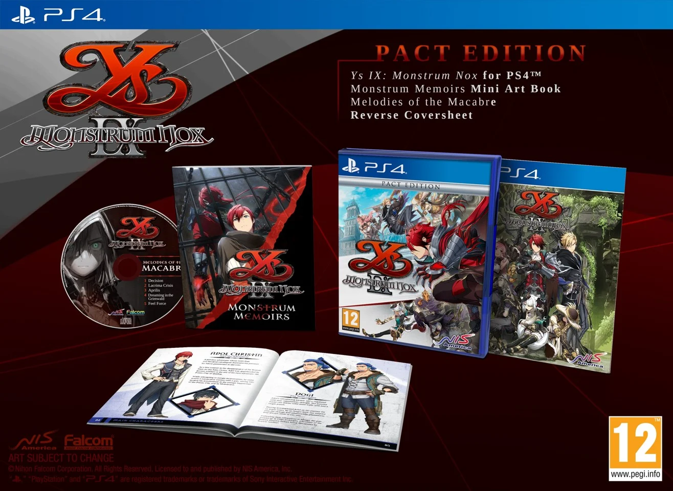 Ys Ix: Monstrum Nox Pact Edition- PlayStation 4