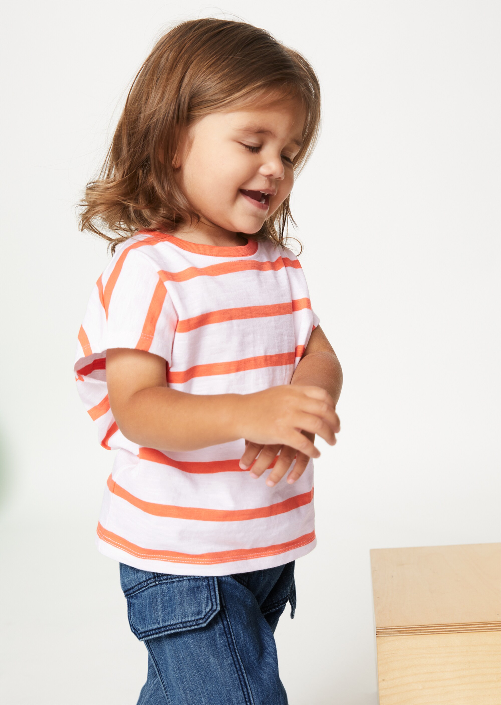 KIDS-GIRLS T-Shirt in softer Slub-Jersey-Qualität