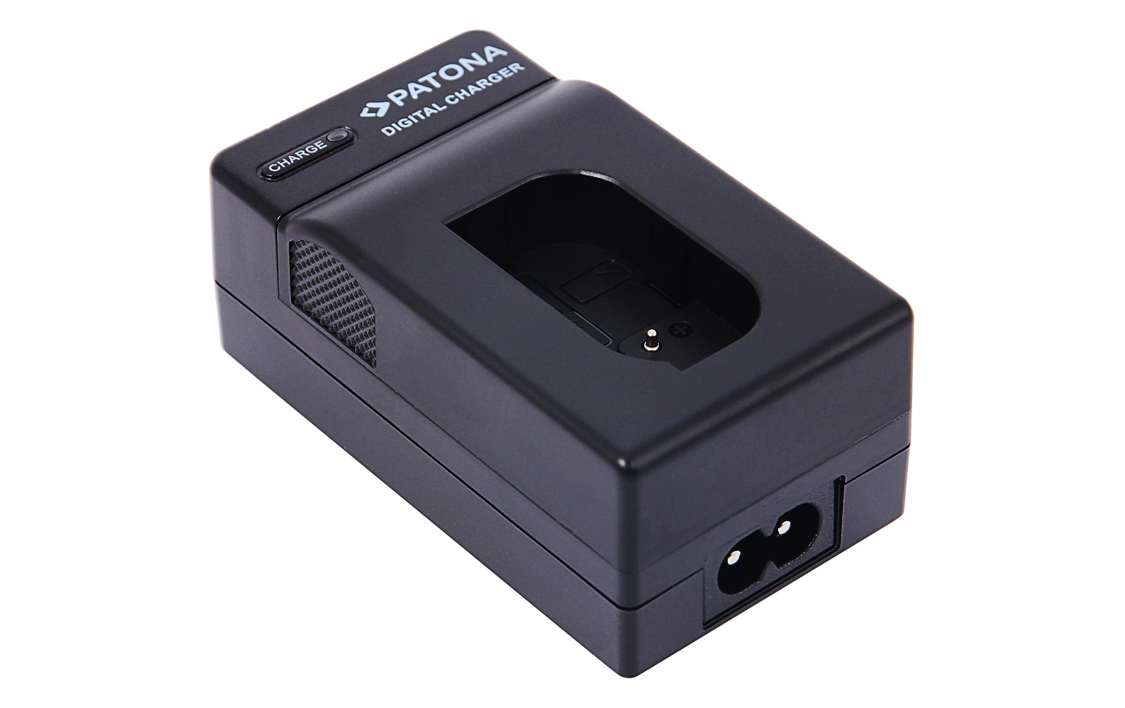 Ladegerät 2in1 – Panasonic DMW-BLK22Akku-Ladegerät mit Strom- und 12-V-Stecker