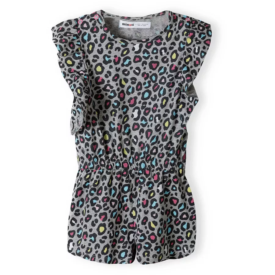 MINOTI Jumpsuit Grau MeliertRosaMintgrün