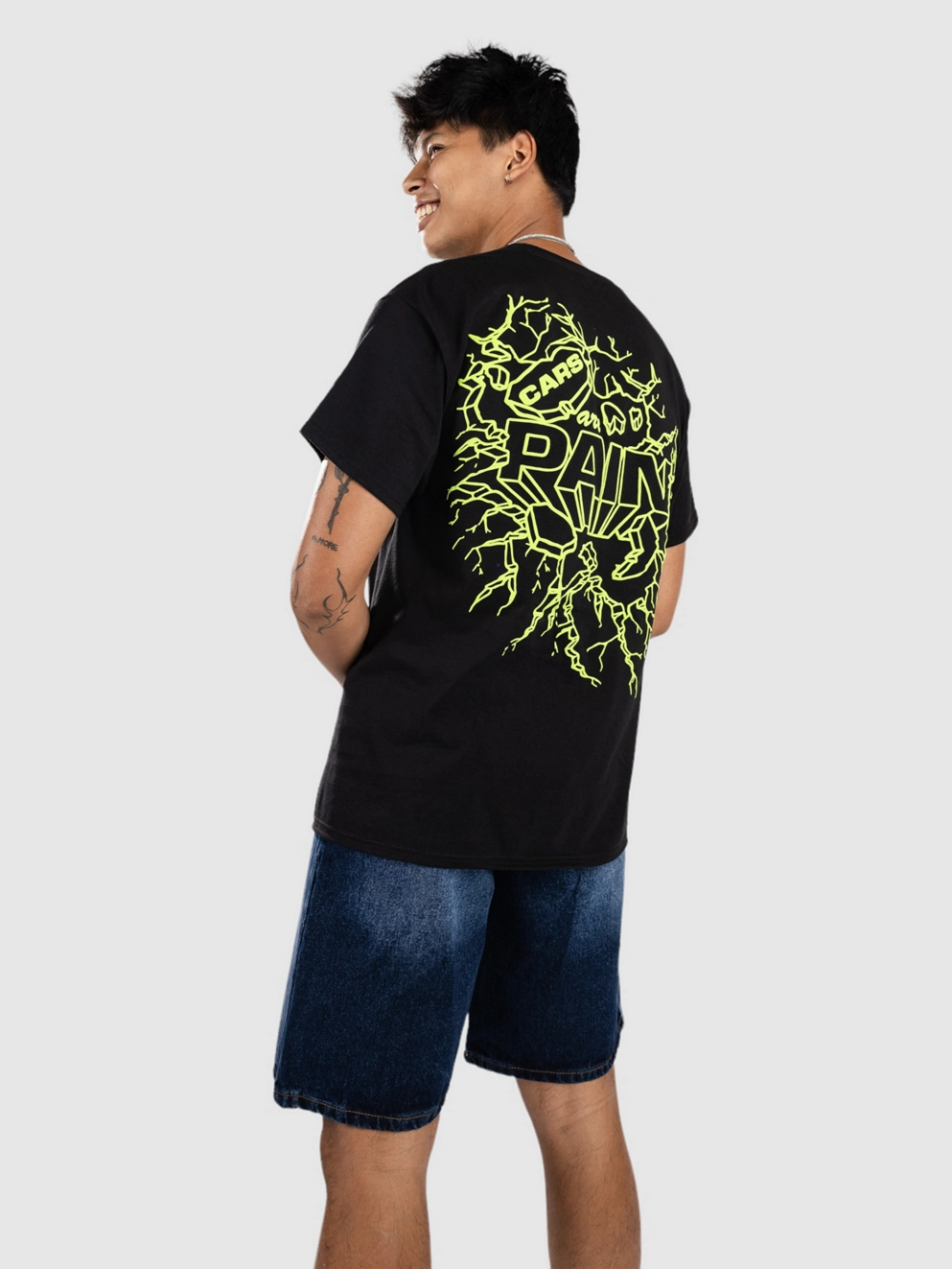 Donut Cap Cracked T-Shirt black