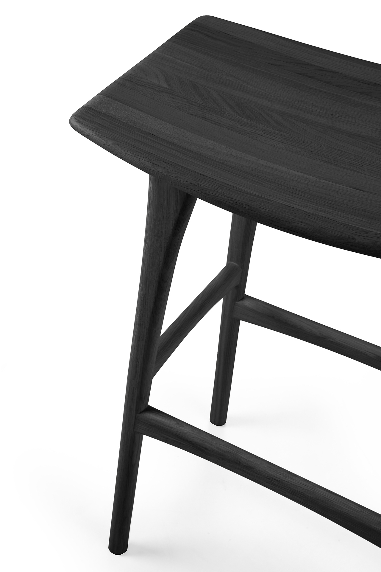 Osso bar kruk 80 - zwart eiken