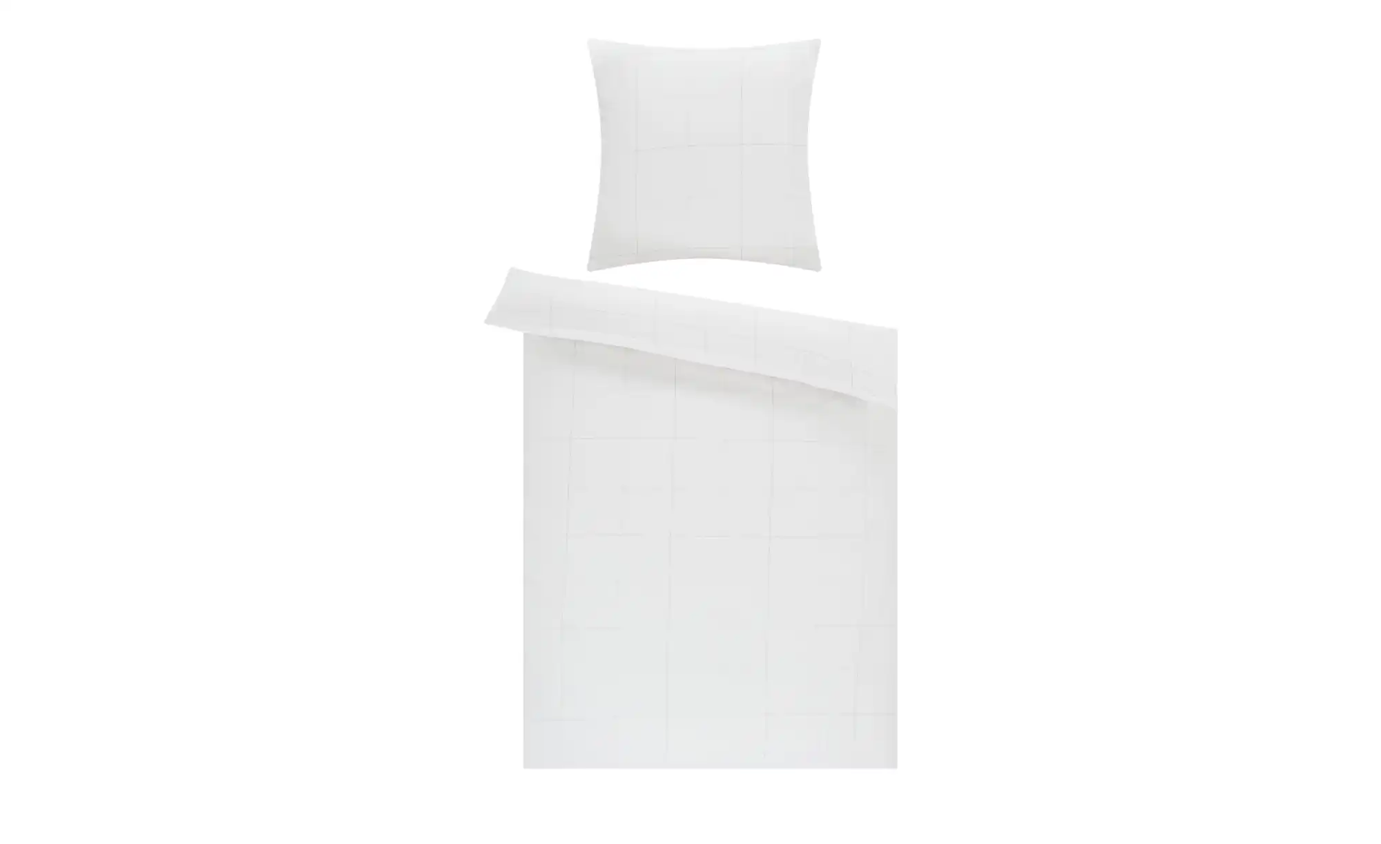 HOME STORY Satin Bettwäsche Simple Karo