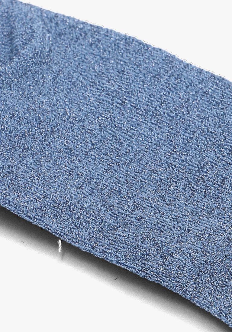 BECKSONDERGAARD blauwe becksondergaard sokken solid glitter sneakie sock