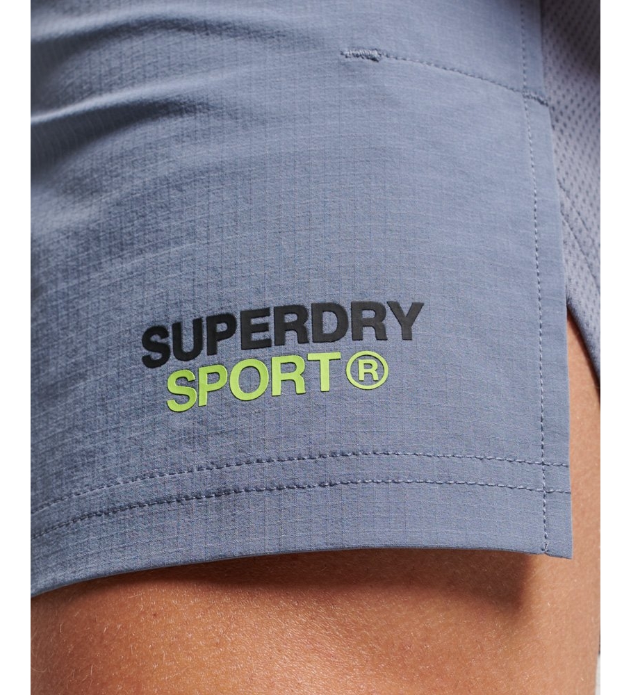 Superdry Short Hbrido Train verde azul