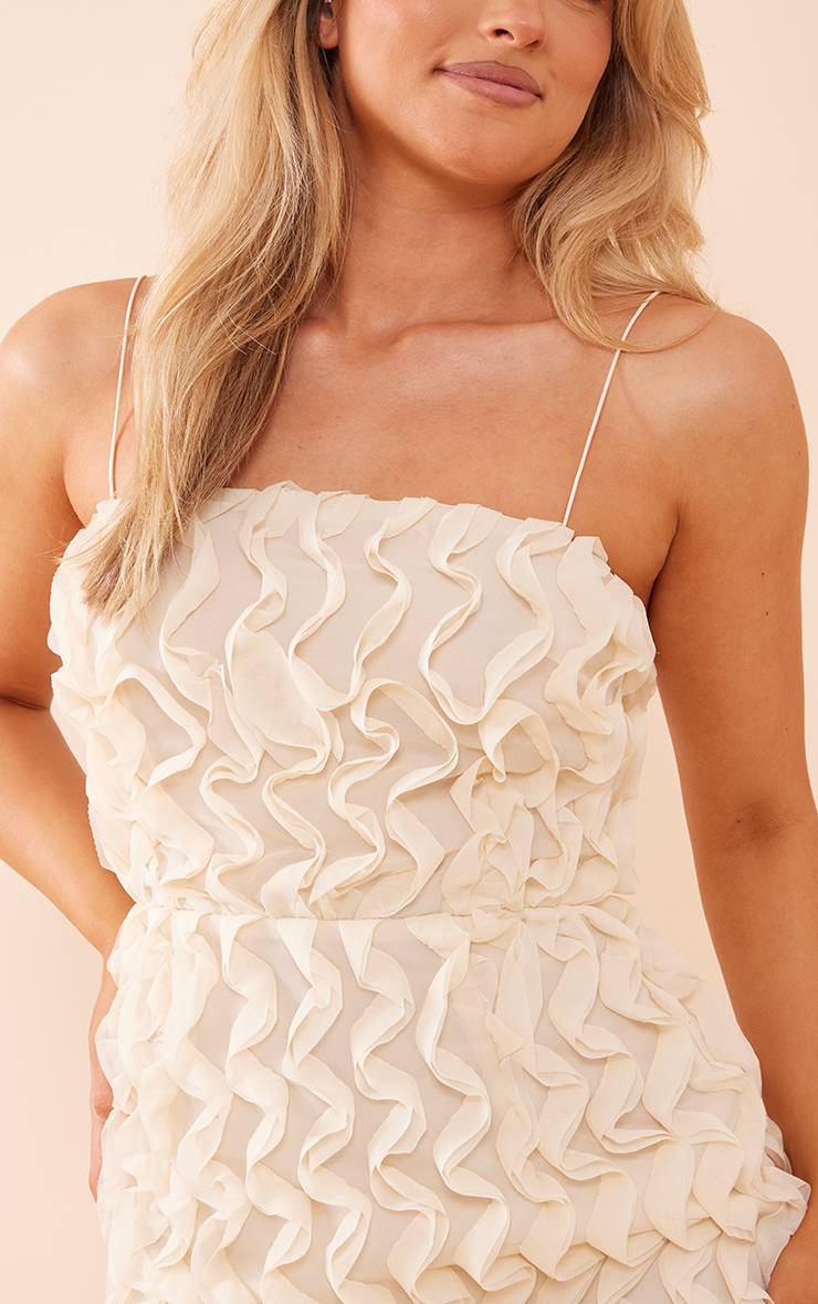 Nude Robe Moulante À Bretelles Spaghetti Effet Texturé