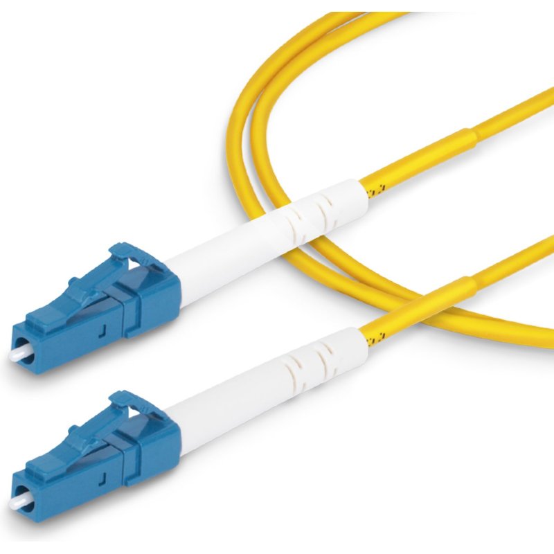 StarTech.com Câble Fibre Optique de 10m Simplex Monomode LC à LC (UPC) OS2, 9/125µm, 40G/100G, Cordon Fibre Optique, Insensible à la Courbure, Faible Perte d'Insertion, Cordon Patch Fibre LSZH