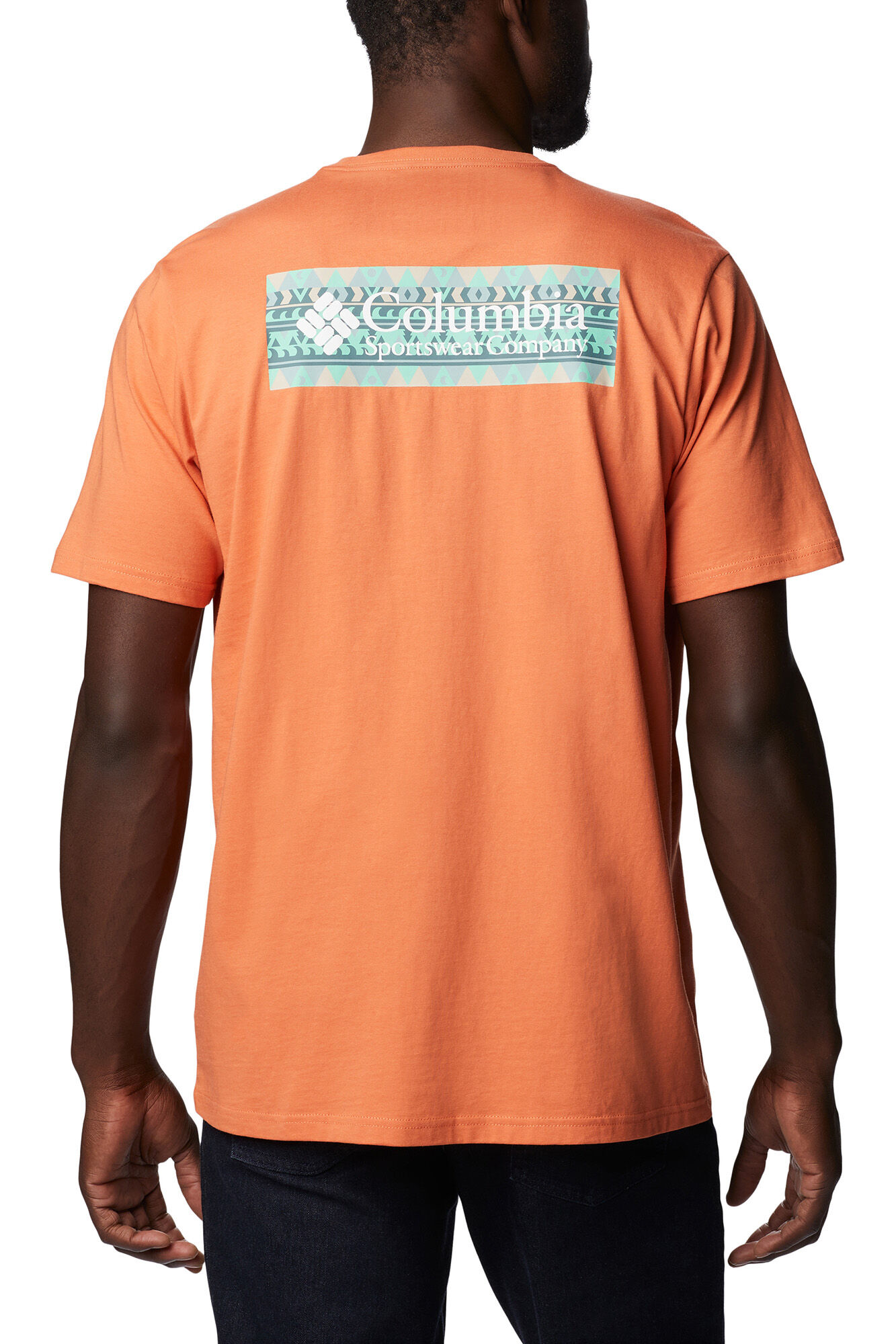 Camiseta masculina de manga curta Columbia North Cascades™ - Laranja