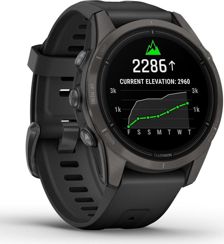 Garmin - Epix Pro Gen 2 Sapphire - Smartwatch - Zwart/Karbon Grijs - Titanium DLC
