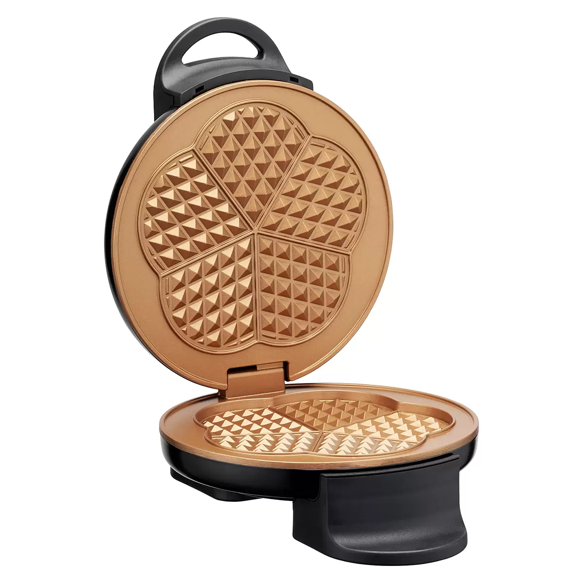 Waffeleisen Retro Waffles Schwarz