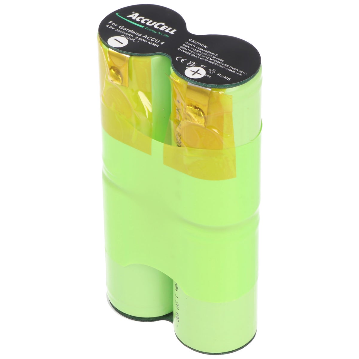 Gardena 2517 vervangende accu met 4,8 en 6,3 mm contacten, geschikt voor Gardena struik- en heggenscharen
