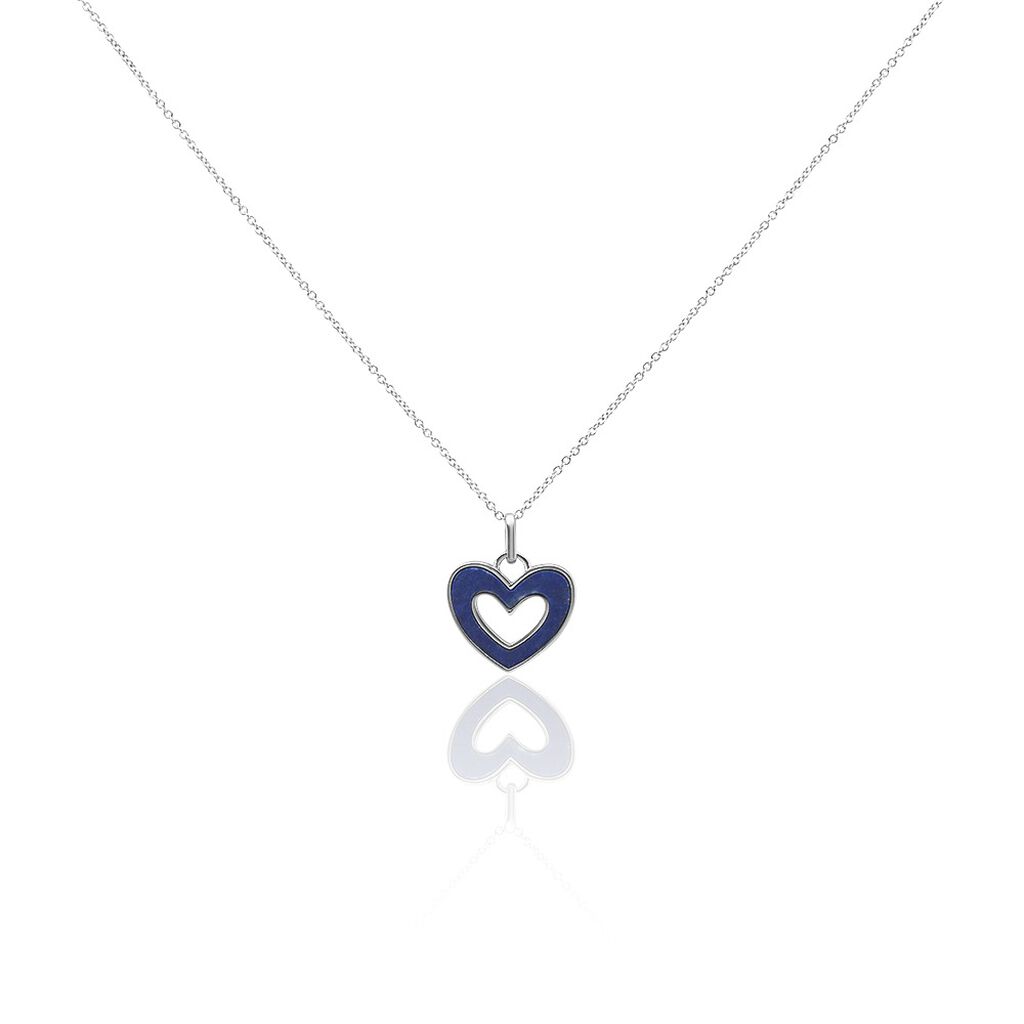 Collier Clarity Argent Blanc Lapis Lazuli