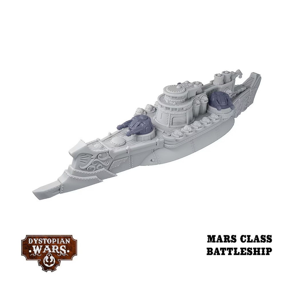 Dystopian Wars: Mars Battlefleet Set