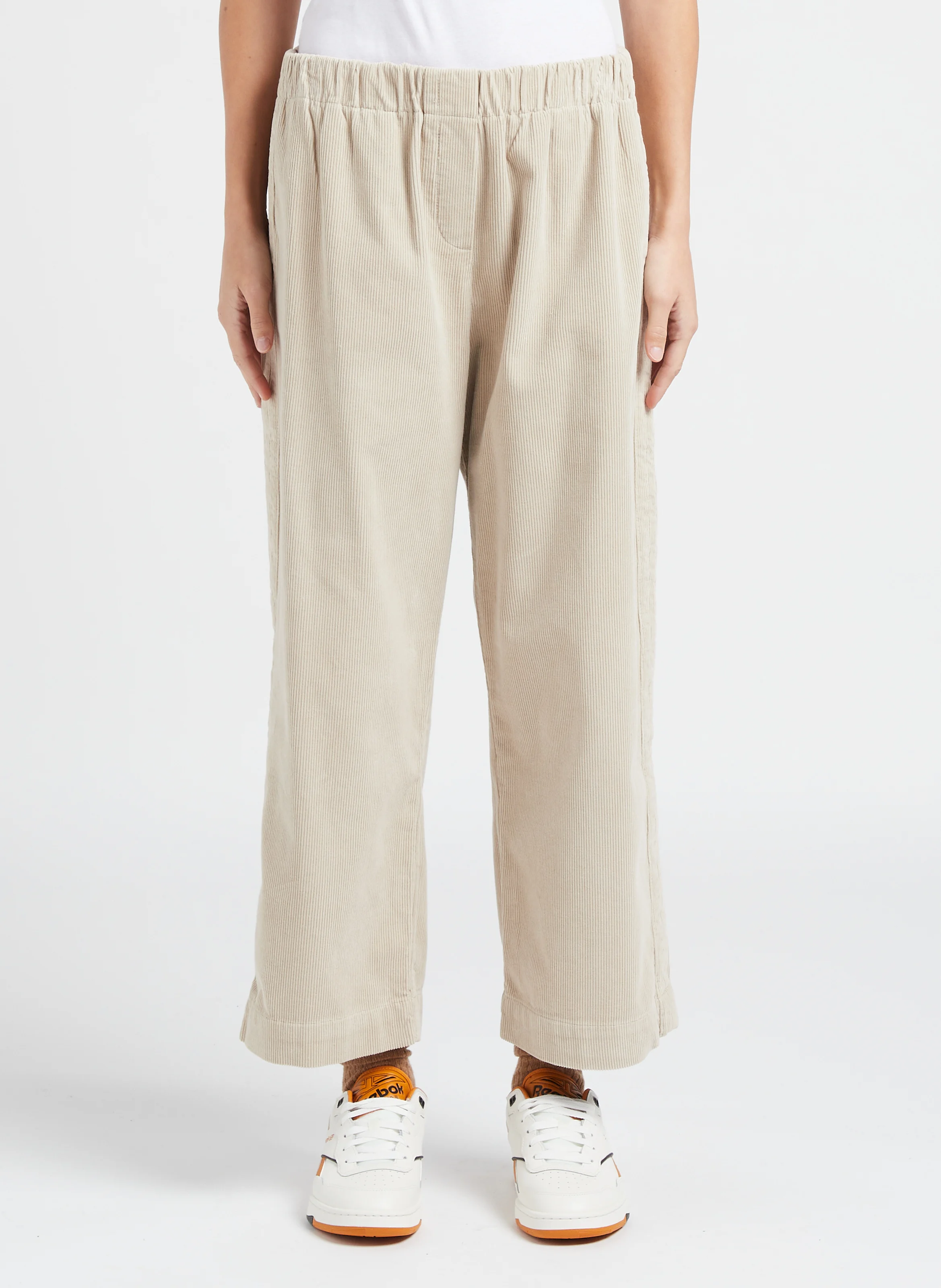 PENNY - Pantalon droit en coton | Beige