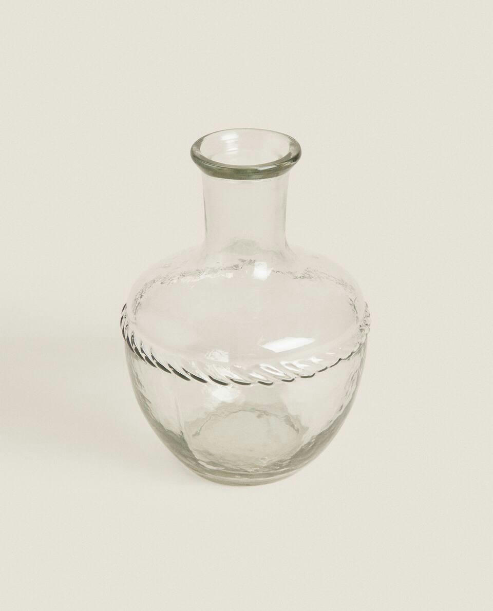 VASO DE GARRAFA DE VIDRO