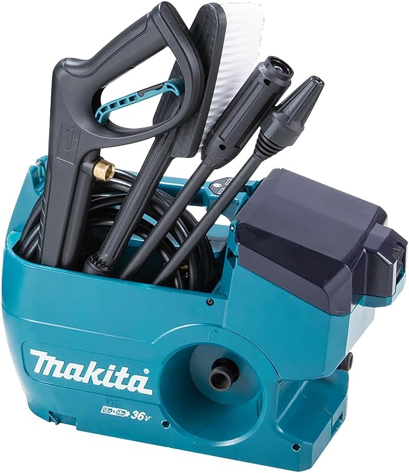Makita DHW080ZK Akku-Hochdruckreiniger 2x18V (ohne Akku, ohne Ladegerät) inkl. Wasser- und Transportbox