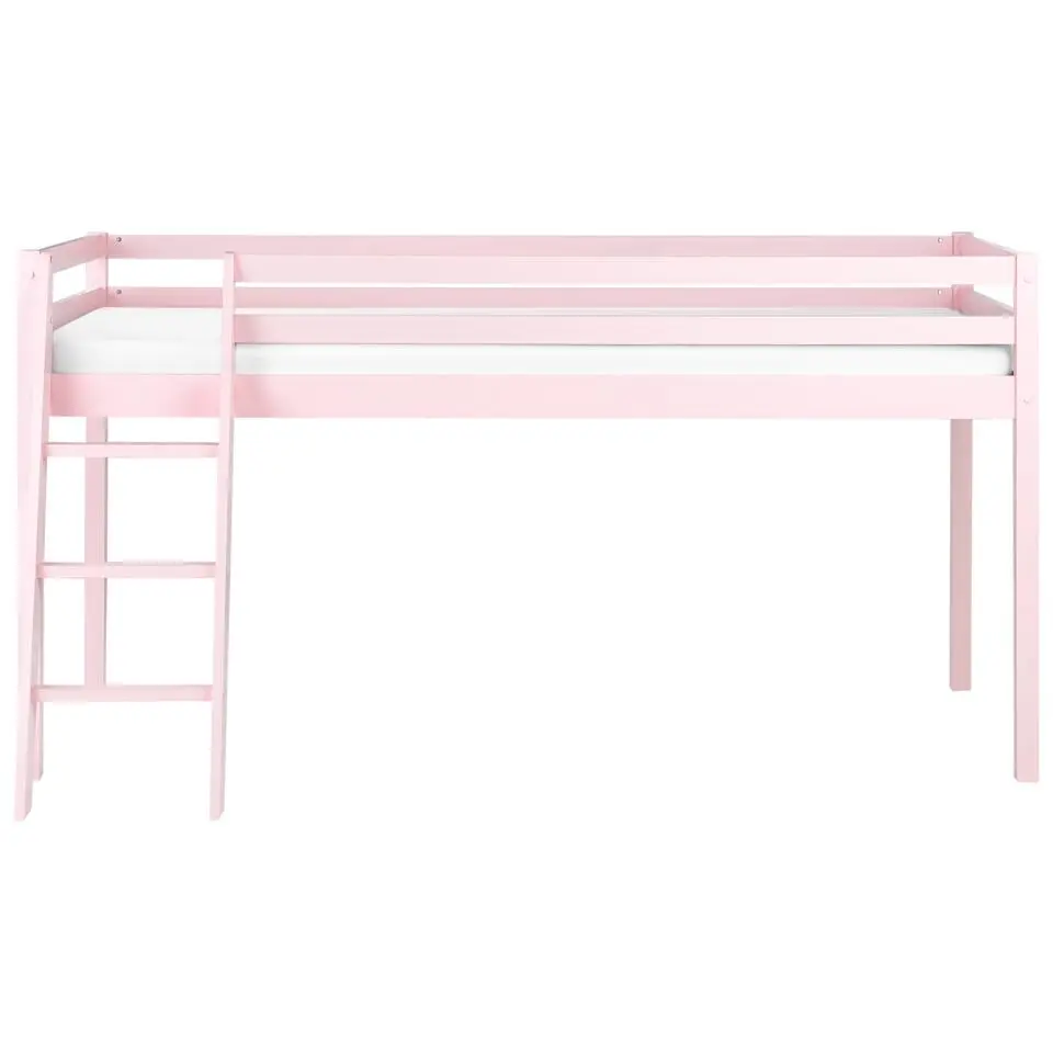 ASCOUX - Kinderbed - Roze - 90 x 200 cm - Dennenhout