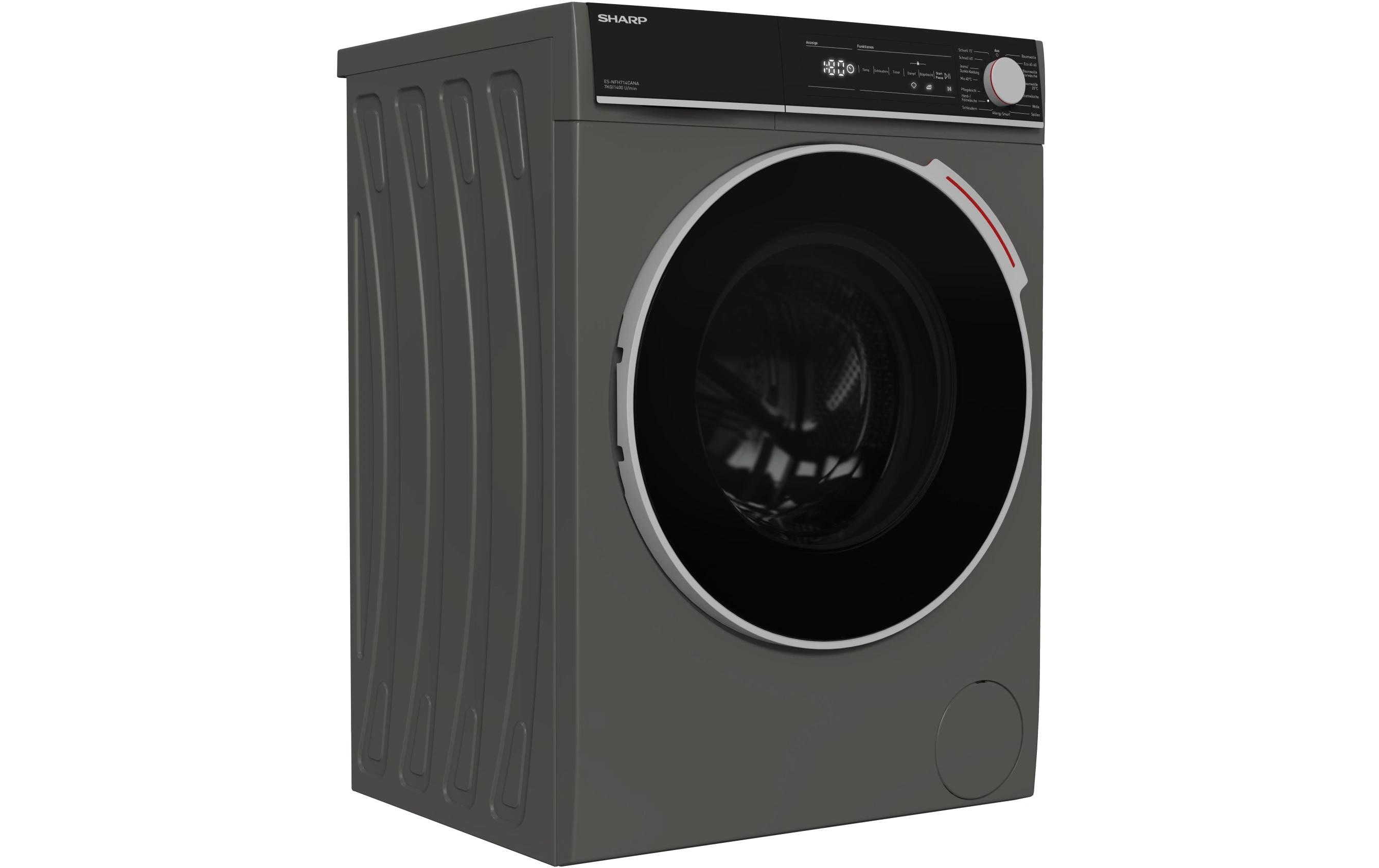 Waschmaschine ES-NFH714CANA-DE Links<br>Frontloader mit 7 kg Ladekapazität