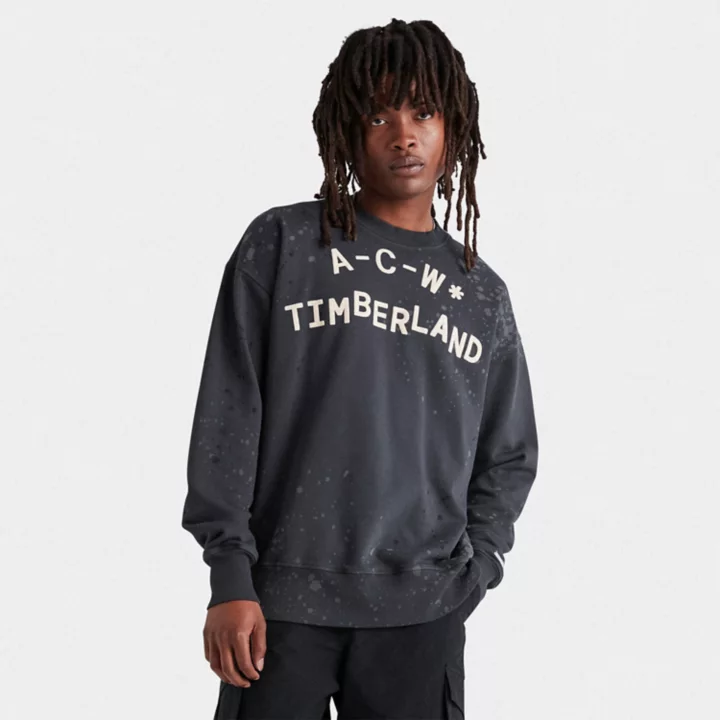 Moletom Timberland x A-Cold-Wall Forged Iron na cor cinza