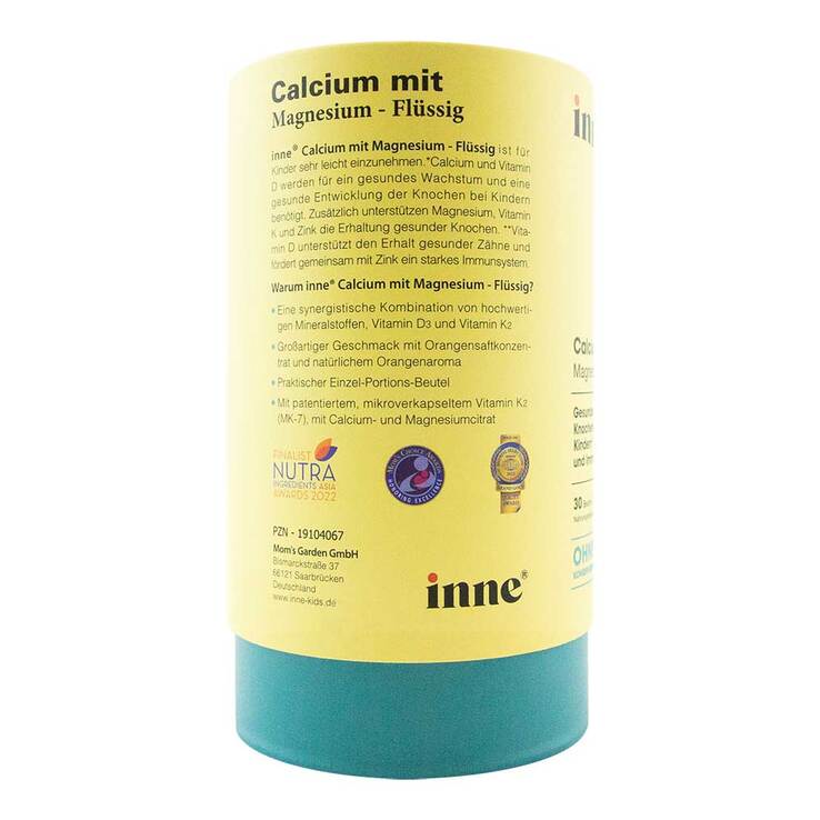 Inne Calcium + Magnesium + Zink + Vit.D3 + Vit.K2 flüssig, 30X10 ml