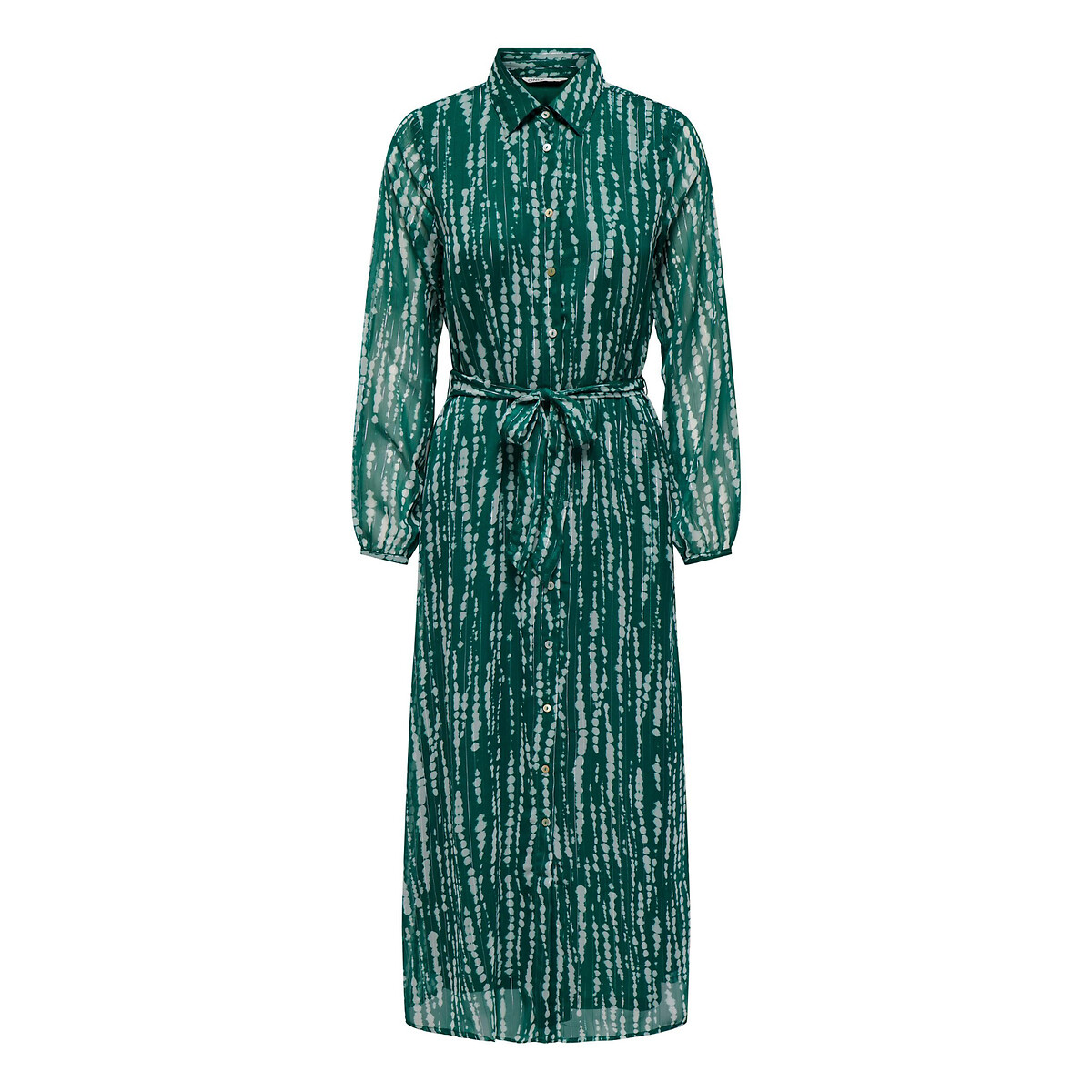 SOMENTE<br>Vestido camisa estampado