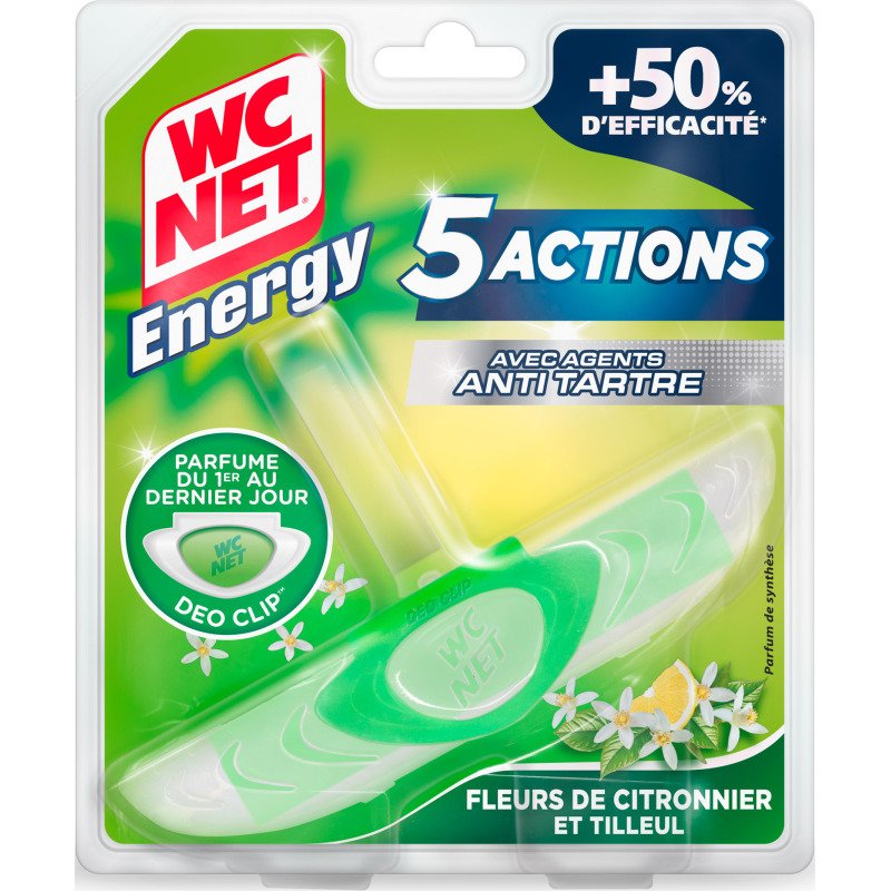 Bloc Wc Net Energy antitartre - Fleurs de citronnier et Tilleul