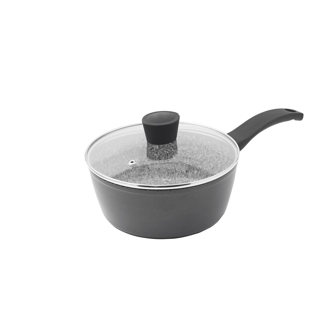 Kitchencook Casserole aluminium forgé induction granit infusion cas18tfi gris/noir - D.18 cm