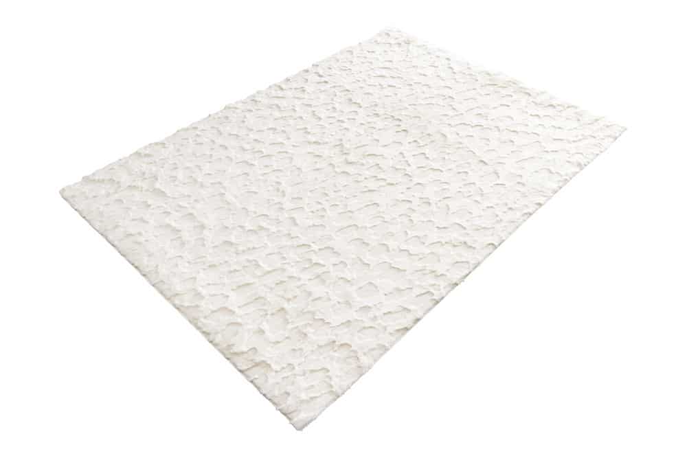 Moderner Teppich DUNE 230x160cm beige Hochflor Indoor-Teppich Hoch-Tief-Effekt Faux-Fur