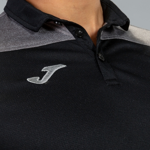 Polo Manga Corta Joma Hobby Ii Preto Gris