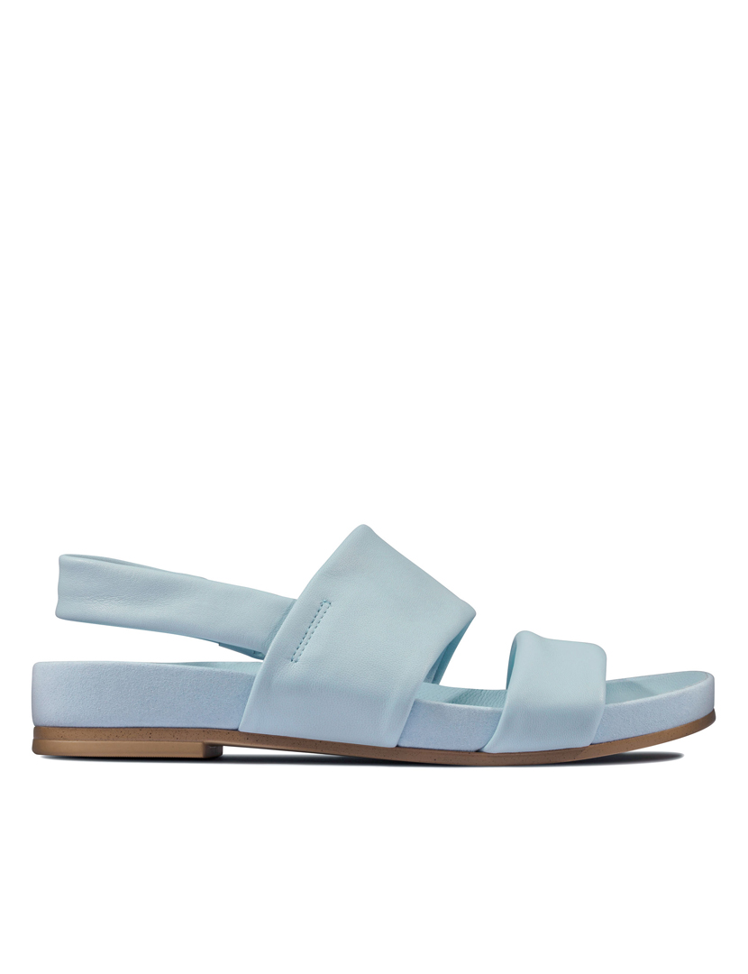 Pure Strap Leather Sandals Blue