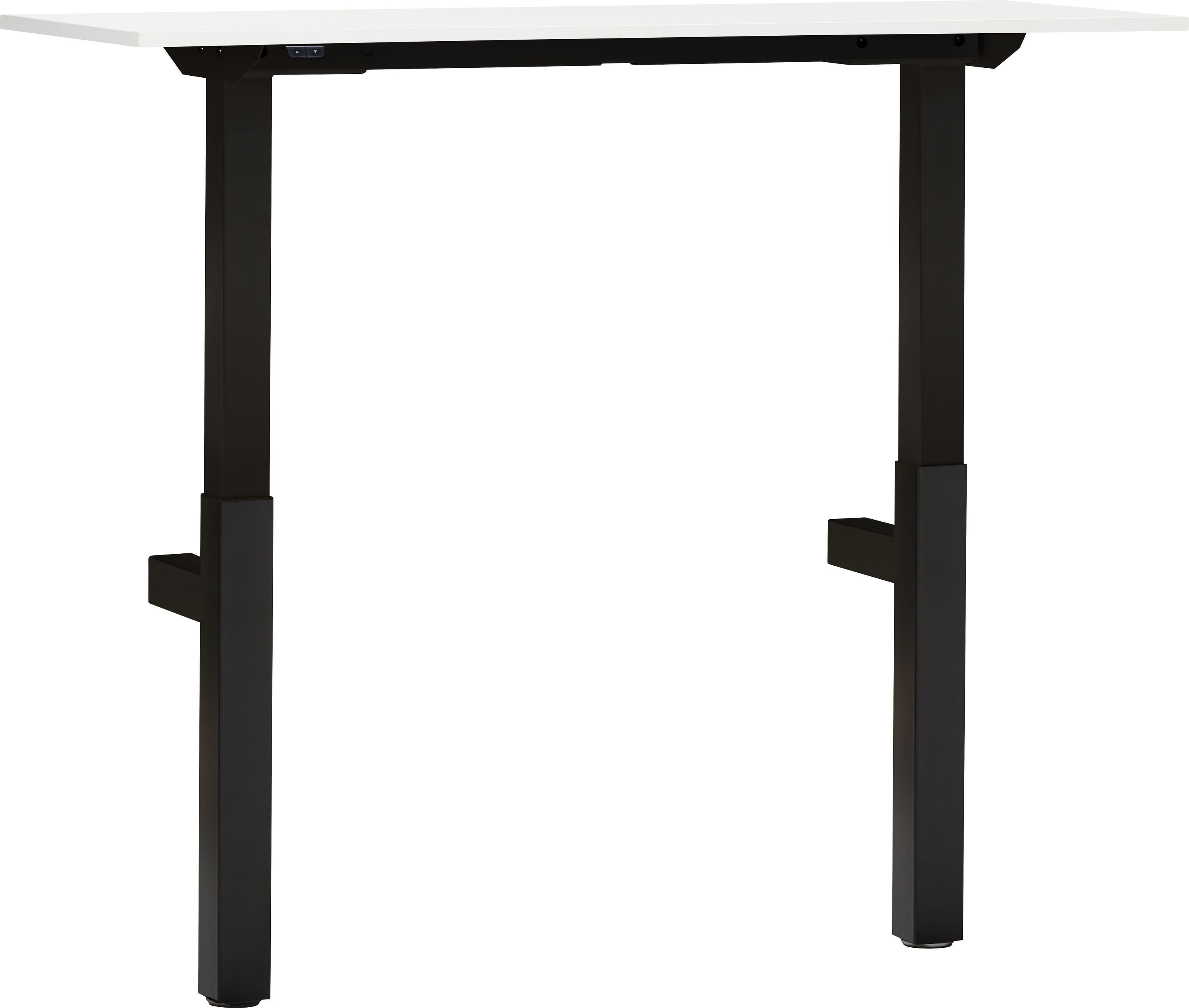 FLEXCUBE Wandtisch höhenverstellbar - Weiss / B: 140.0 cm x T: 50.0 cm x H: 67.5 cm
