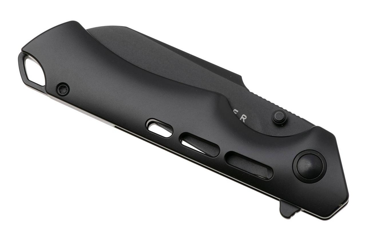 Kizer Crest Ki3714A2 Black PVD S35VN, Black Titanium zakmes, Gecko Customz Knifeworks design