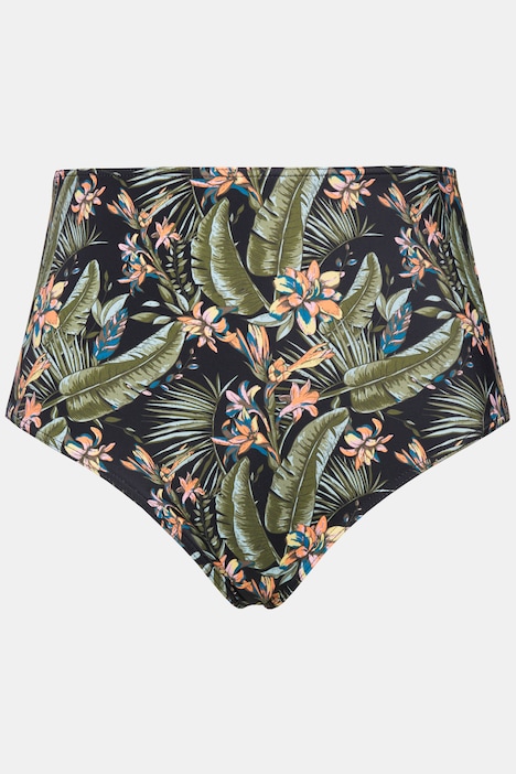 Bikini-Slip, High Waist, Panty Style, Tropical-Print