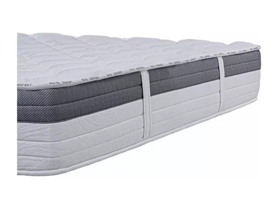 Matelas GoldVisco (26cm), mousse haute densité, indépendance du couchage, ergonomique, haute adaptabilité, face été/hiver, 180x200cm