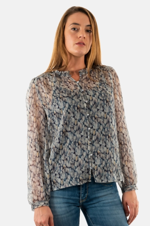 Chemisier Le Temps Des Cerises maclear 3001 blue