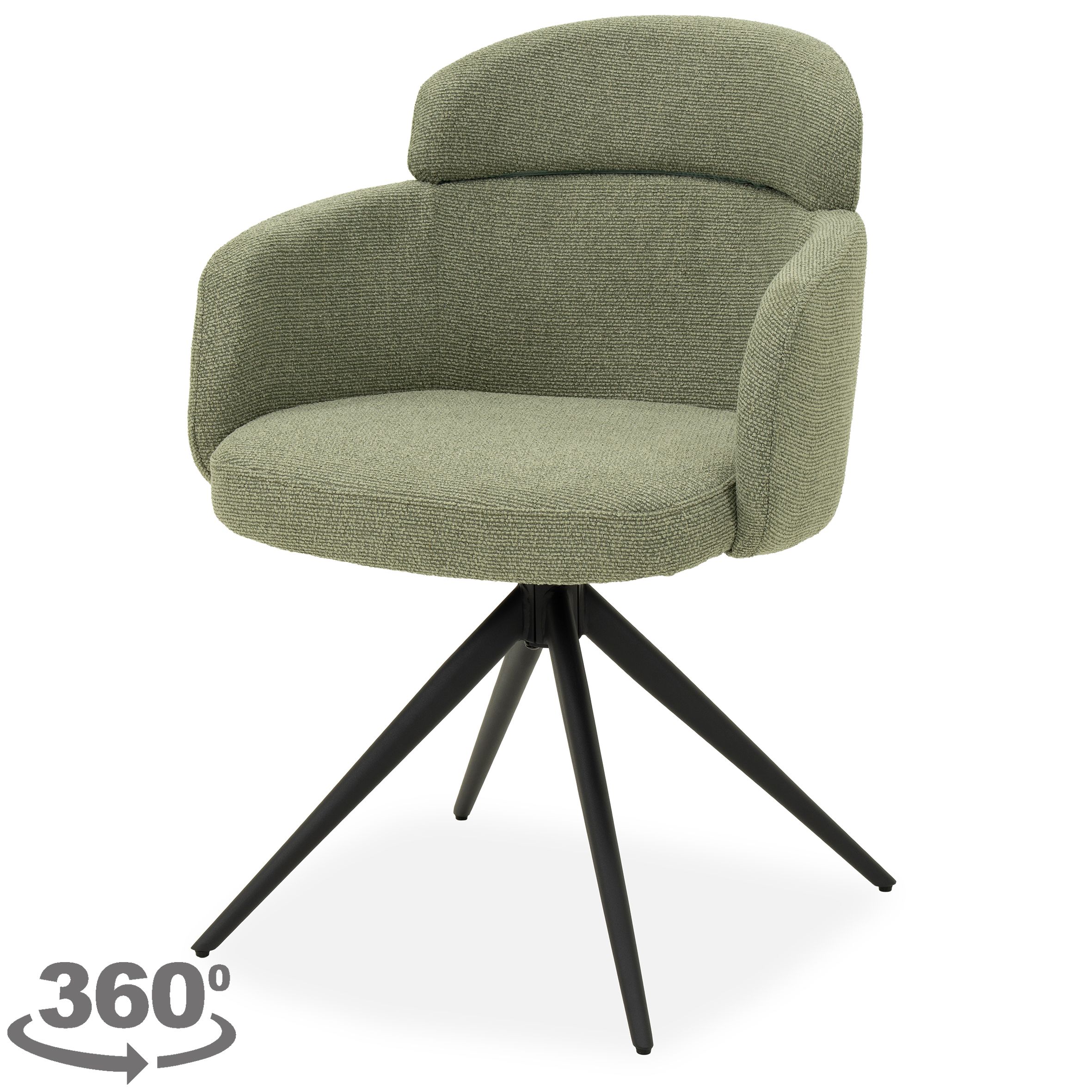 Eetkamerstoel Pixie 74 Olive Aldis B56 x D60 x H80 cm
