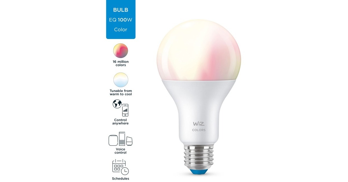 WiZLamp A67 E27 ledlamp  (Wifi + Bluetooth protocol)