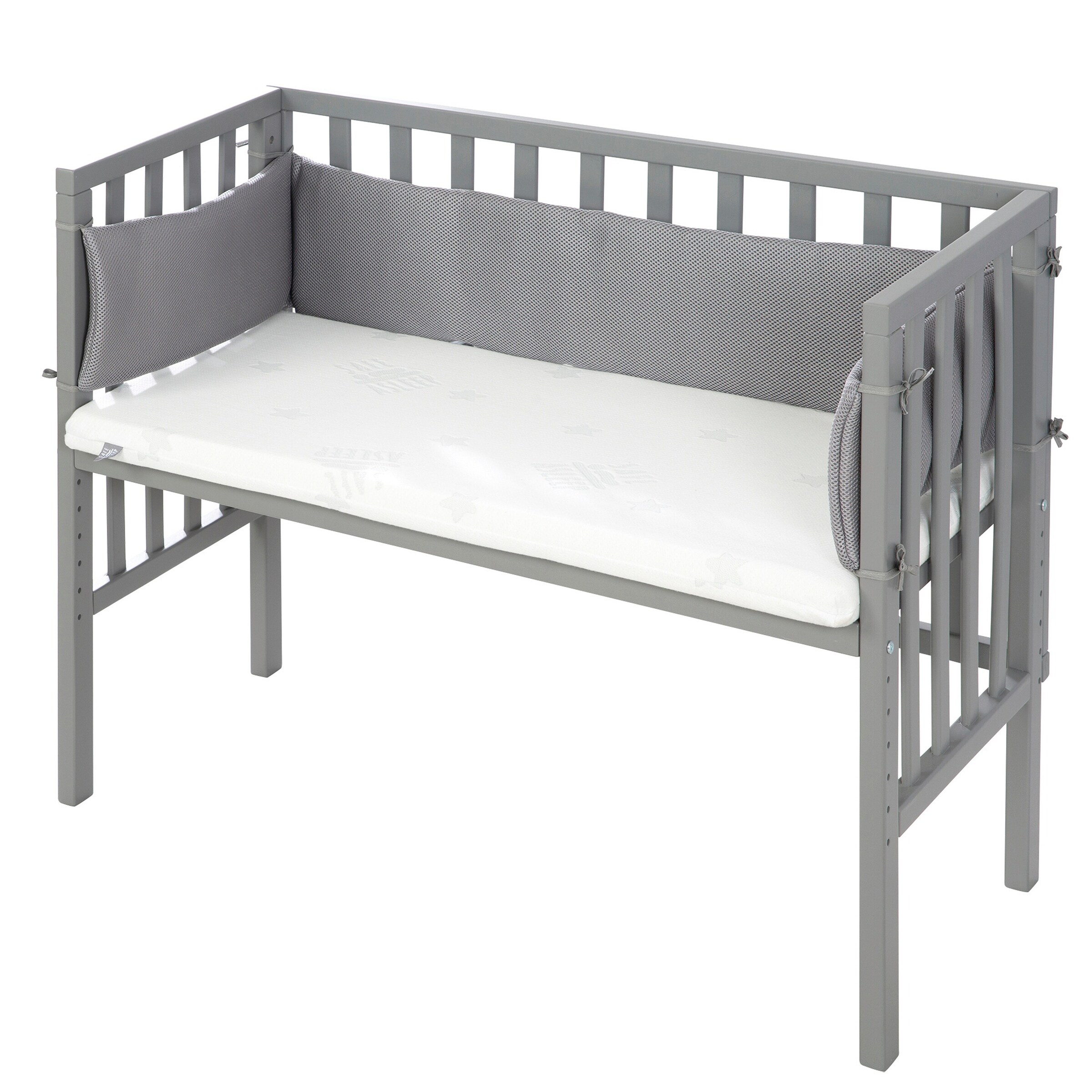 roba Beistellbett 2in1 Grau safe asleep