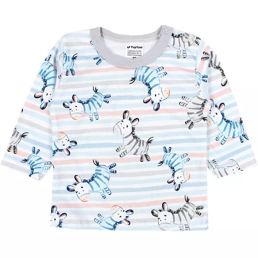 TupTam Baby Jungen Langarmshirt 5er Set blaugelb