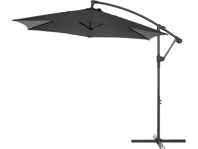 COCON Sonnenschirm TR-018 Ø 300 cm, hängend, Grau Eleganter Ampelschirm für heisse Sommertage